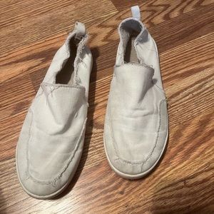 White Slip on Shoes